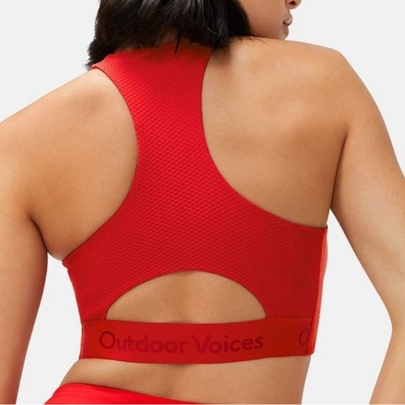 Outdoor Voices Red Sports Bra women’s size small - Picture 1 of 6